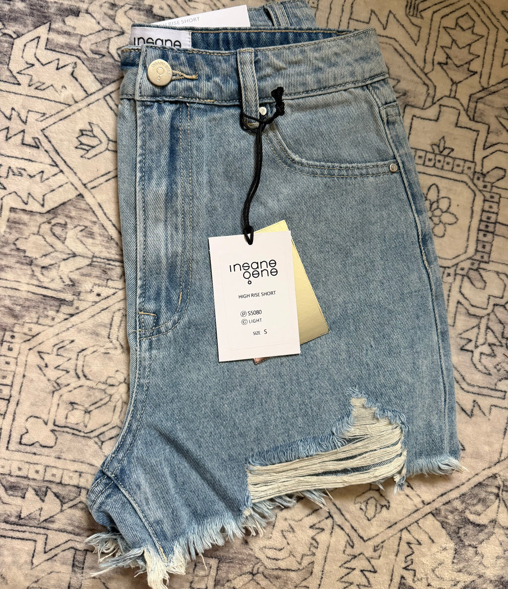 High Wasted Jean Shorts