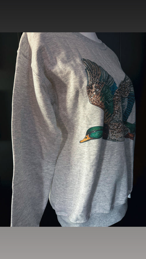 Bedazzled Duck Crewneck