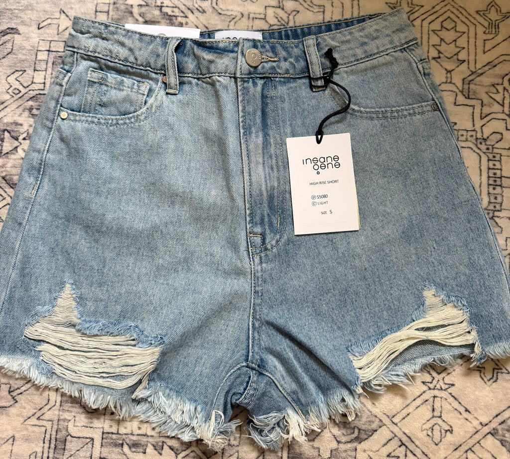 High Wasted Jean Shorts
