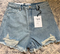 High Wasted Jean Shorts