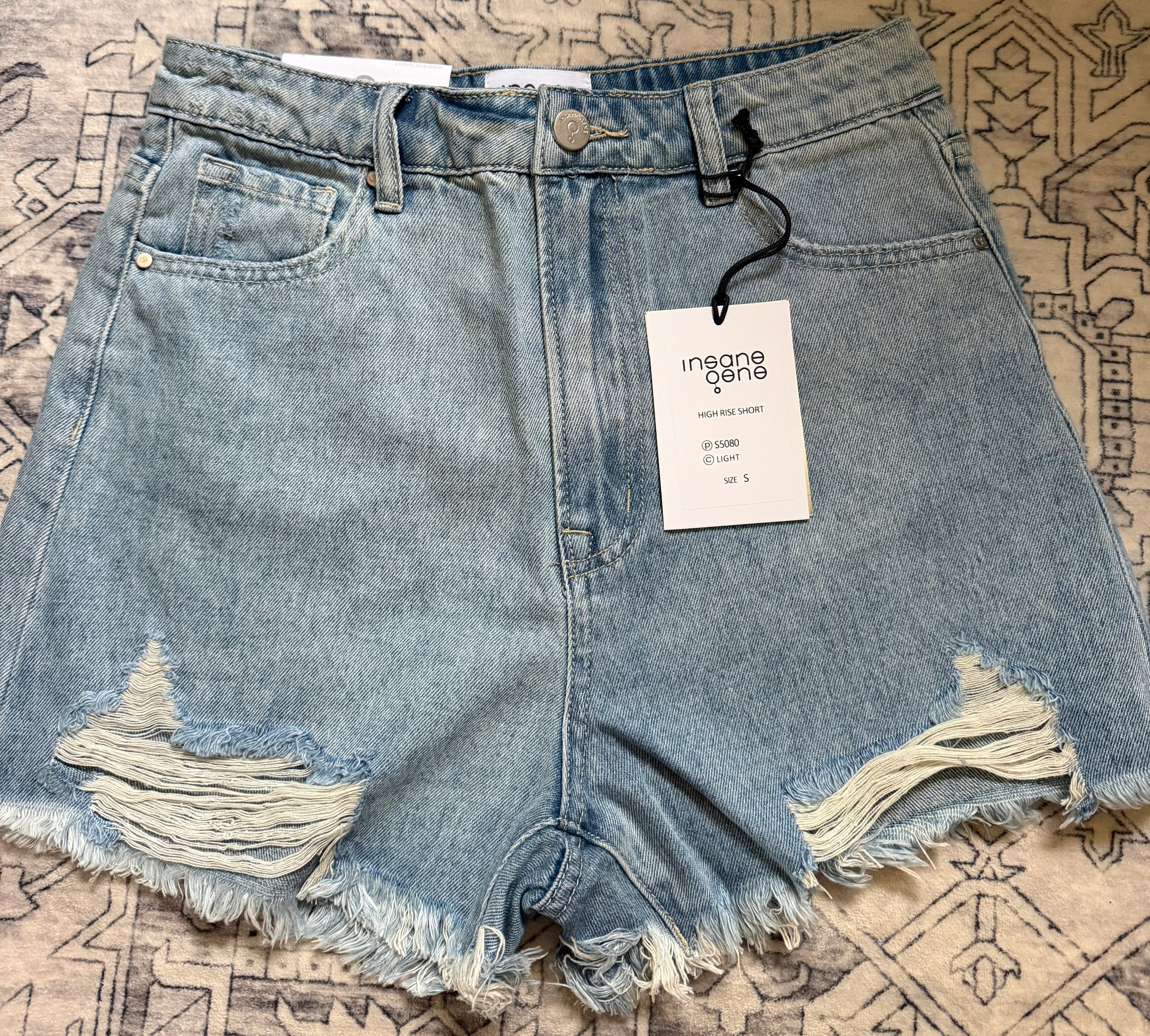 High Wasted Jean Shorts