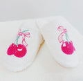 Cherry Bow Lounge Slippers