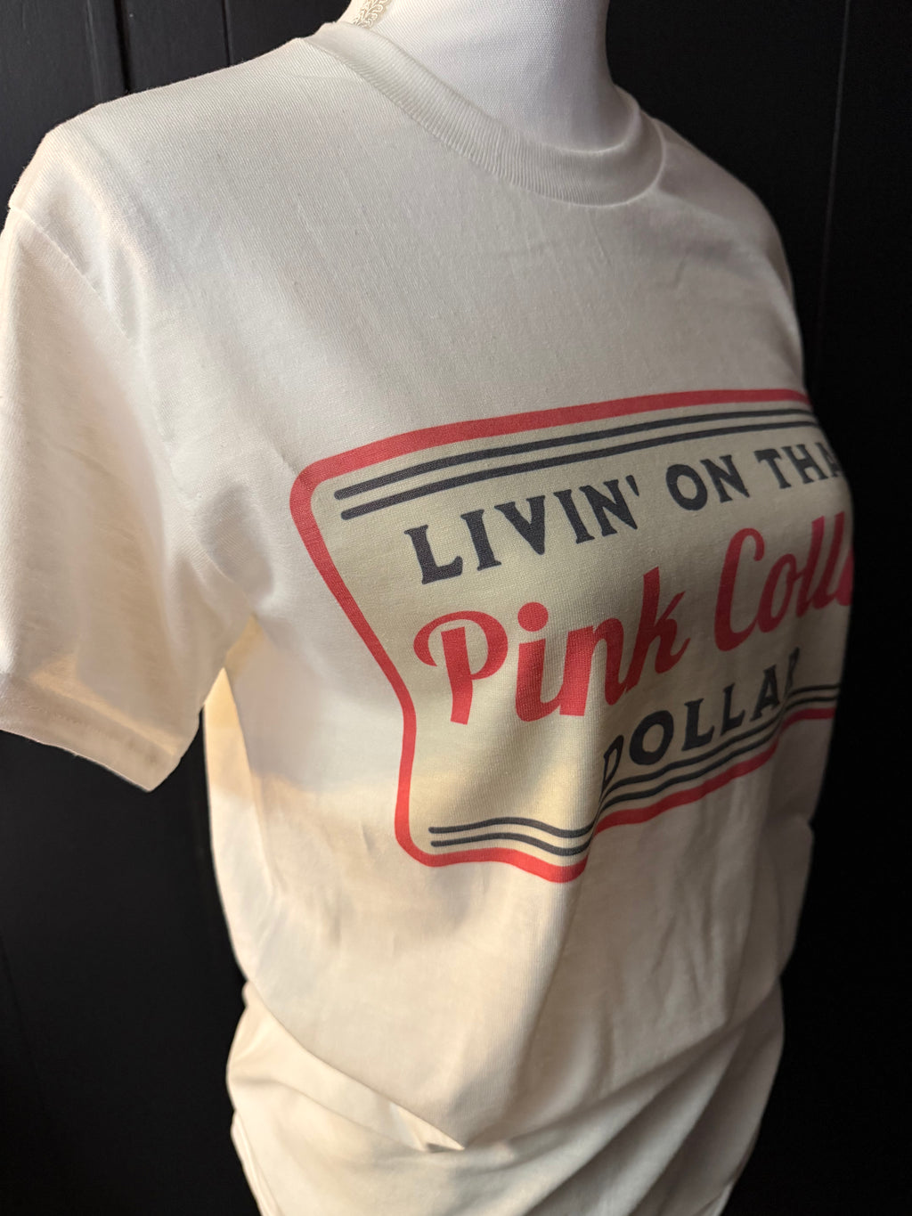Pink Collar Dollar Tee