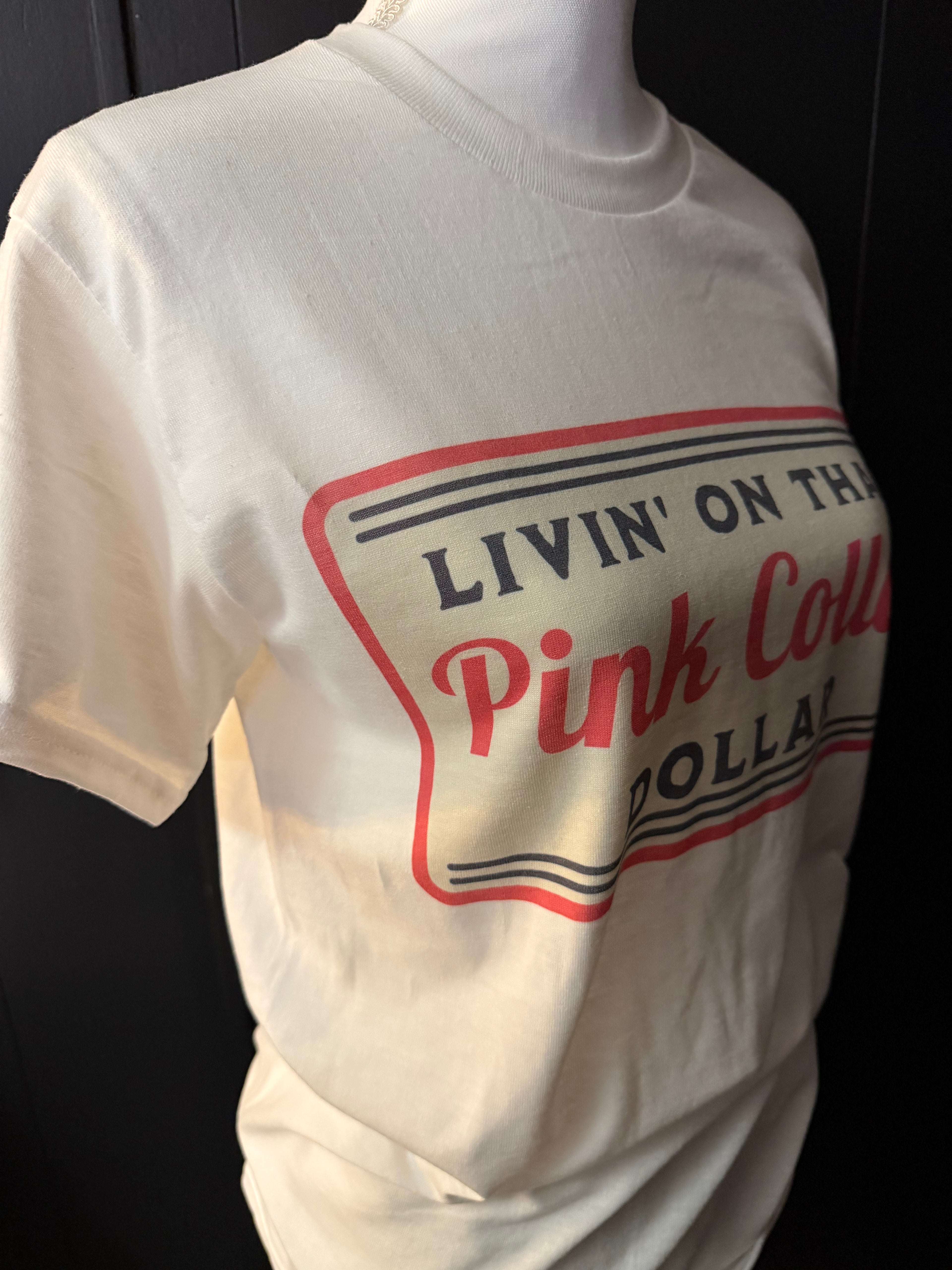 Pink Collar Dollar Tee