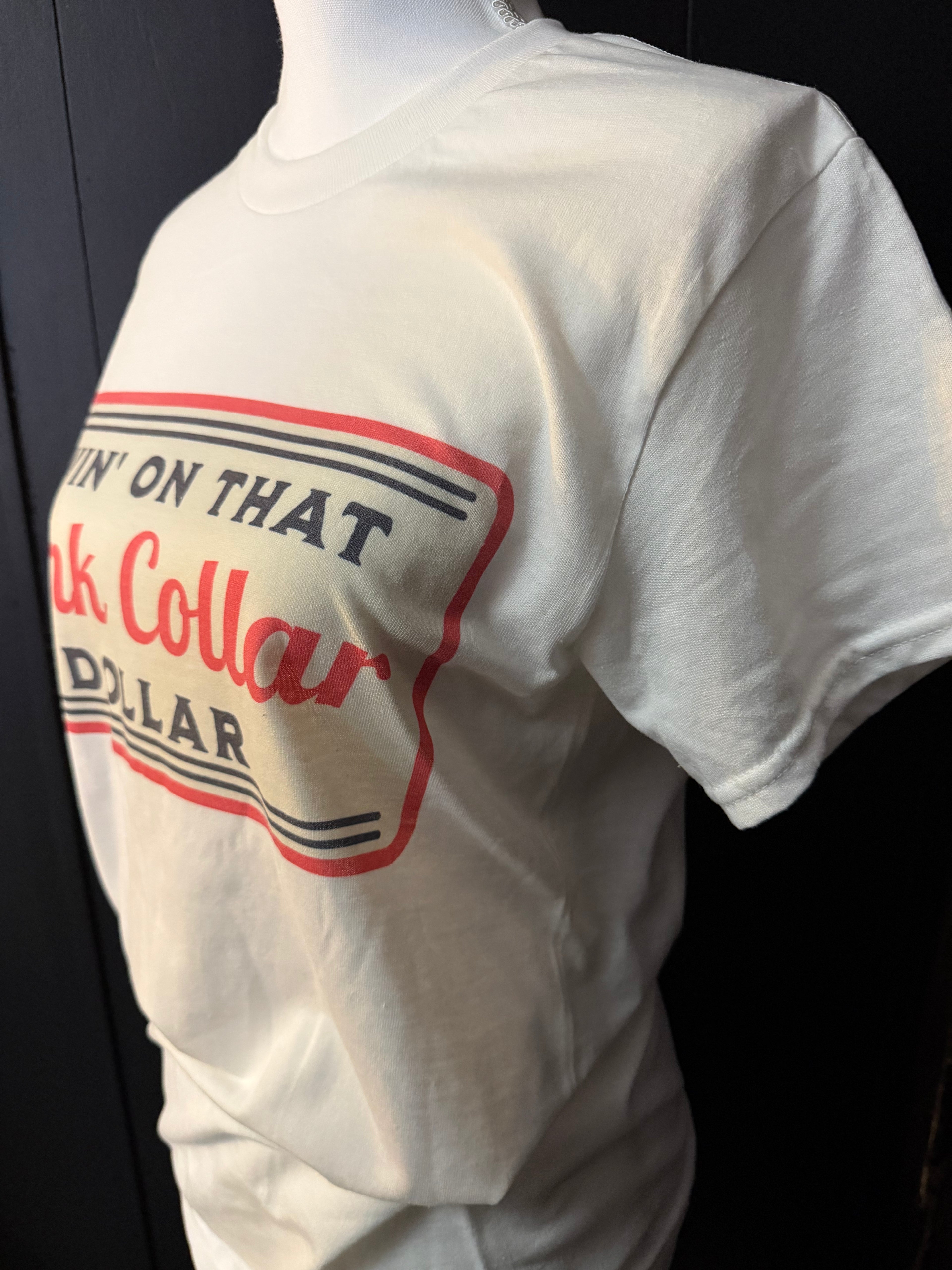 Pink Collar Dollar Tee
