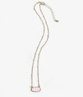 Pink striped necklace